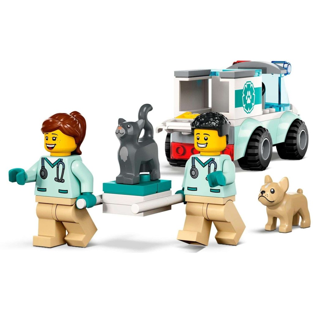 Игрушка  Конструктор LEGO City Фургон ветеринарной скорой помощи 60382