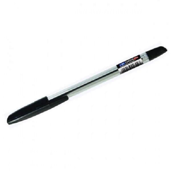 Ручка шариковая LINC "CORONA PLUS" 0,7мм, прозрачный корпус, черная (109213)