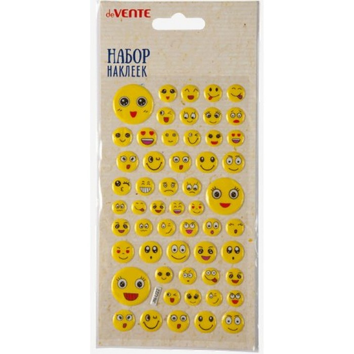 Набор наклеек для творч. deVENTE "EMOJI.2" 9*16 см (8002130)