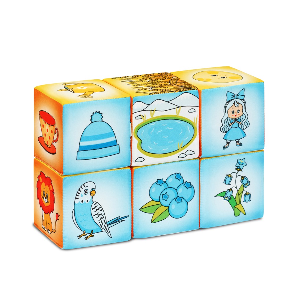 Игрушка "Мякиши" кубики (Азбука цвета) №В 924