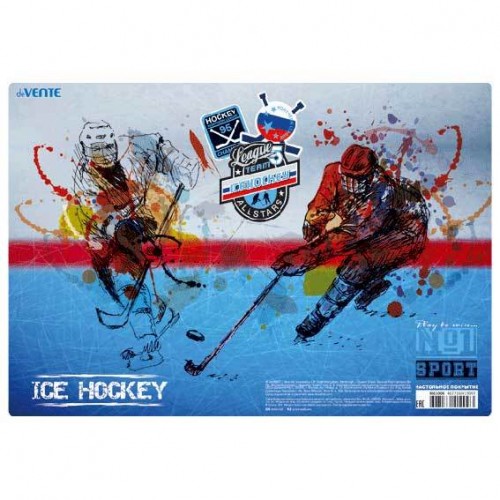 Покрытие настольное для лепки deVENTE "ICE HOCKEY", 600мкм, 33*23 см,пласт.,с рисунком (8061008)