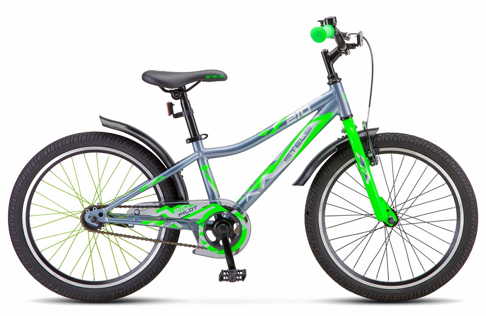 Велосипед Pilot-210 20" Z010 11" Серый/салатовый 2021 (LU095724)