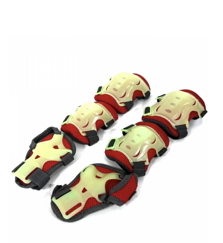 Защита для роликов, скейтов (цвет в ассортим.), светятся в темноте 