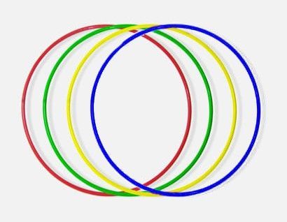 Обруч пластмассовый спортивный 80 см.