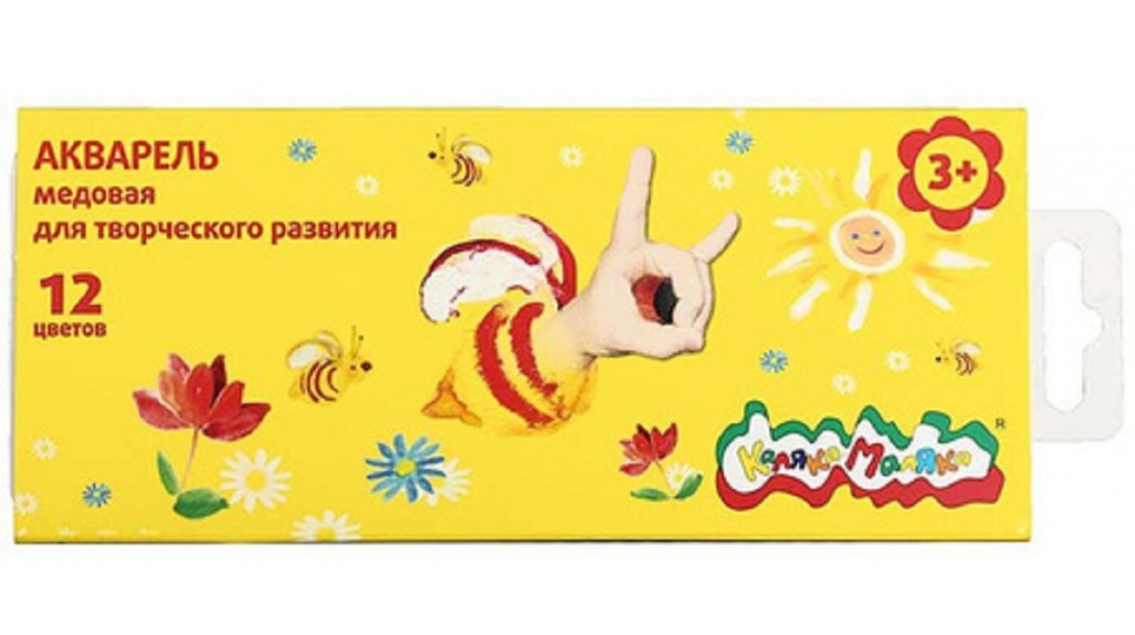 Краски Акварель КАЛЯКА-МАЛЯКА, 12 цв., карт. уп. (60) (АМКМ12) (046000)