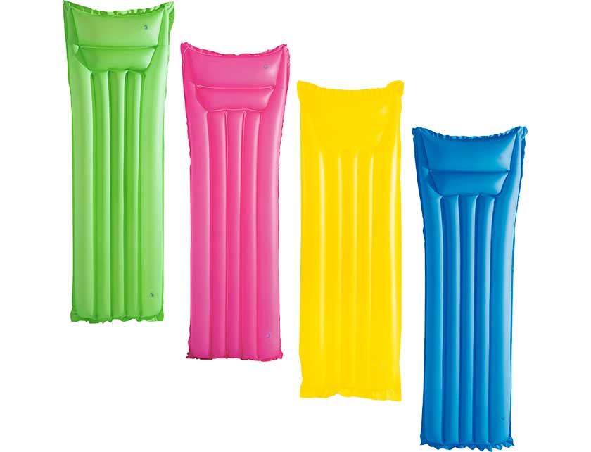 Матрац надувной однотонный (в ассотрименте 4 цвета, размер 183*69 см)