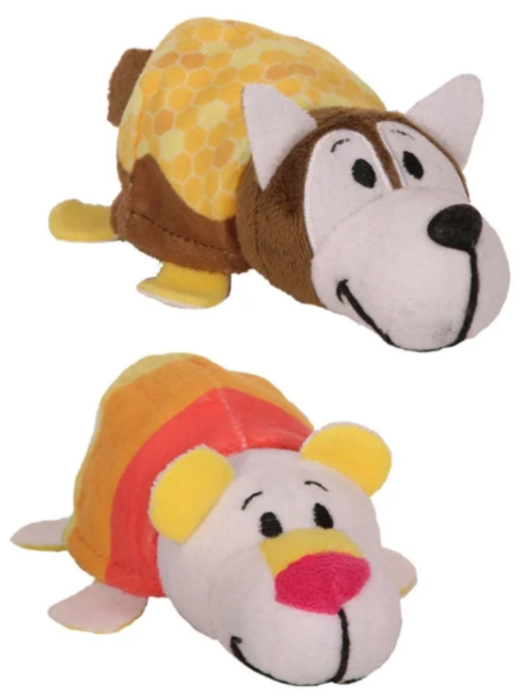 1TOY Вывернушка Ням-Ням 2-в-1 40 см., плюш. Хаски с ароматом медовой глазури-Полярный мишка с аромат