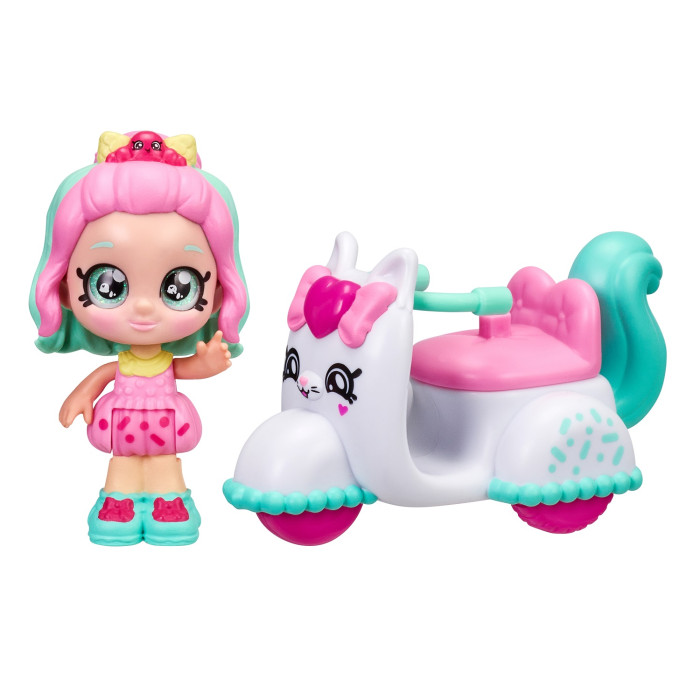 Кинди Кидс Игр набор Мини-кукла Пеппа Минт со скутером. ТМ Kindi Kids