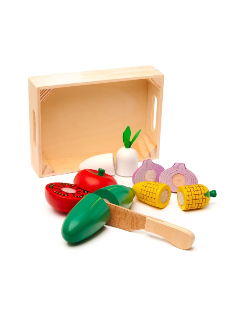 Игровой набор "Овощи на липучках" из дерева (ZY1119151)