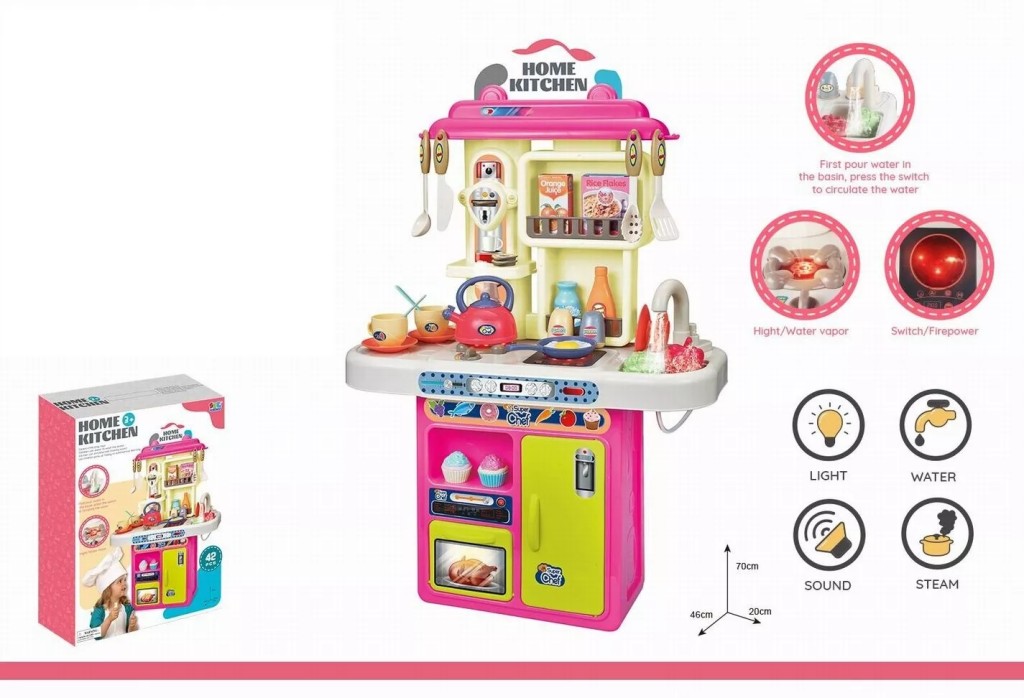Игровой модуль Кухня №168-1/звук,свет, пар/42пр/h-70cm/кор/47*14*35