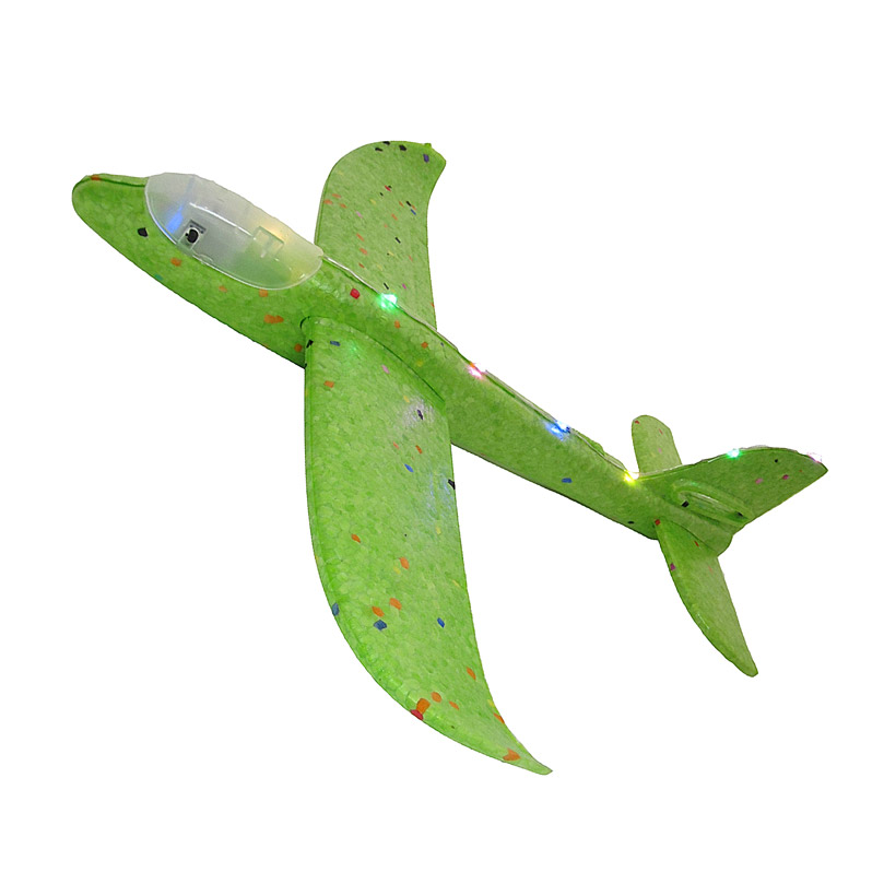 Самолёт пенопластовый 35 см со светом