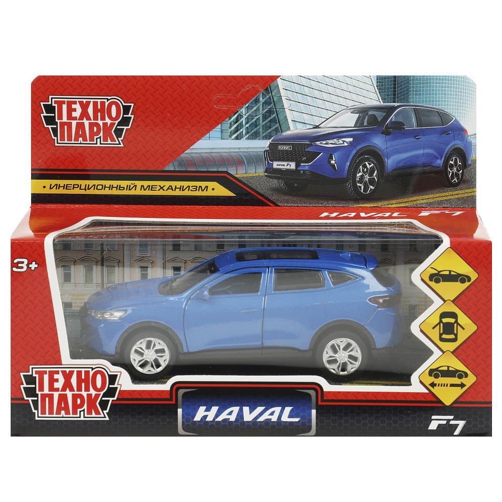 Машина металл HAVAL "haval f7", длина 12 см, дв, багаж, инер, синий, в кор. Технопарк в кор.2*36шт