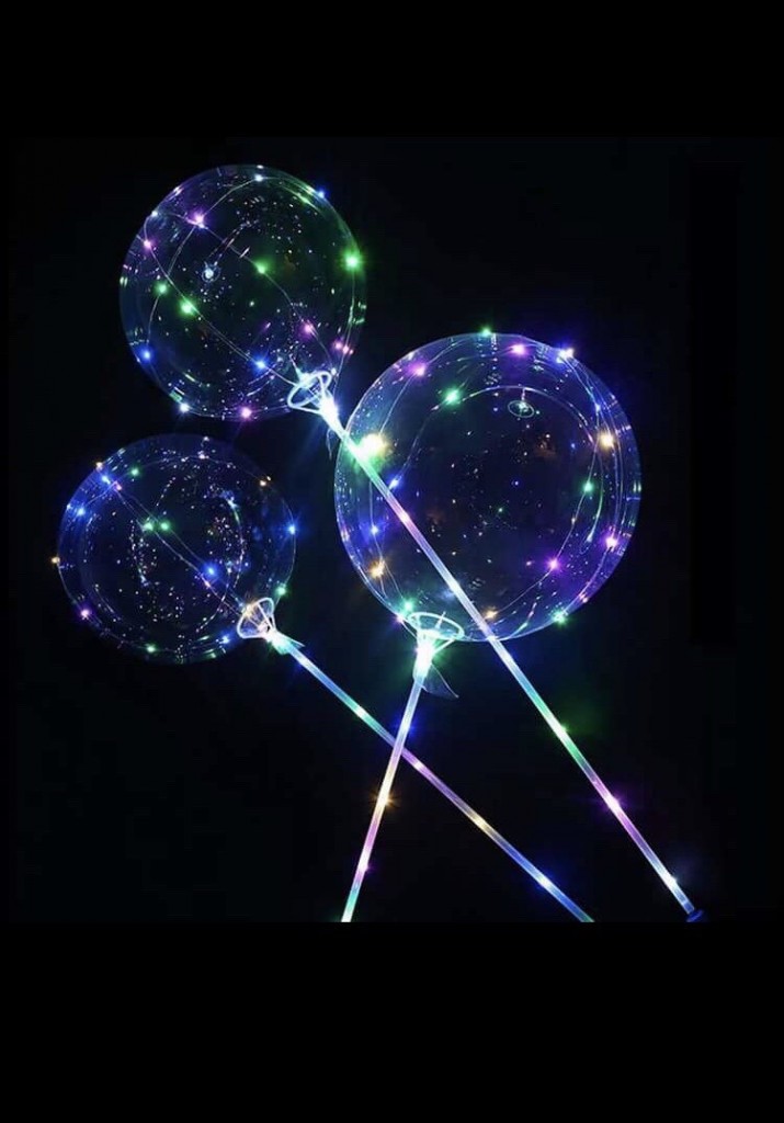 Светодиодный светящийся шар на батарейках (в ассортименте)