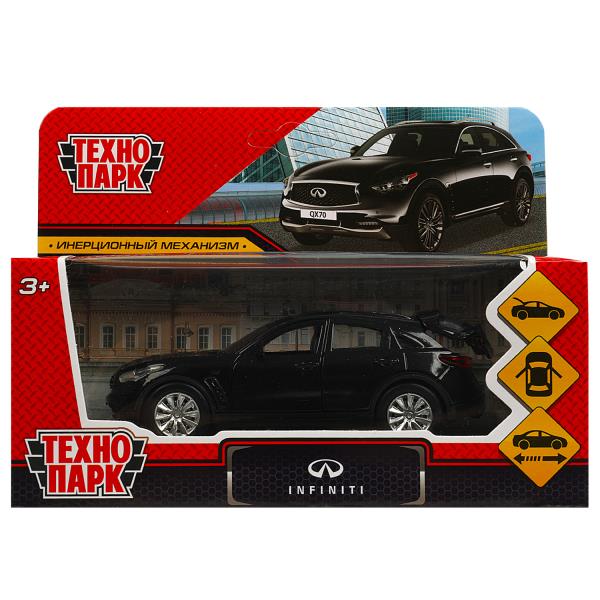 Машина металл "INFINITI QX70", длина 12см, открыв. двери, инерц, черный в кор Технопарк в кор.2*36шт