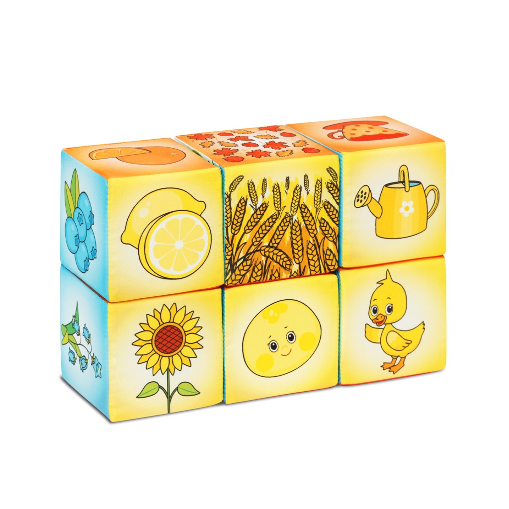 Игрушка "Мякиши" кубики (Азбука цвета) №В 924