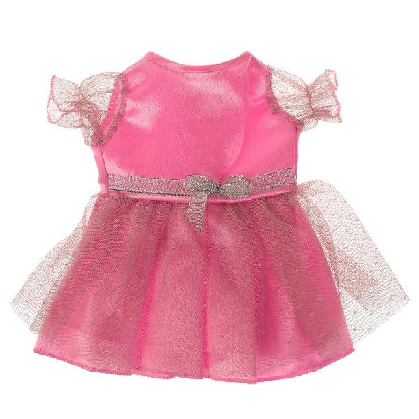 Одежда для кукол 40-42см платье розово-белое КАРАПУЗ в кор.100шт