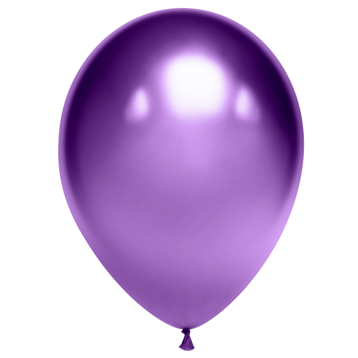 Шар (12''/30 см) Фиолетовый, хром, 50 шт.