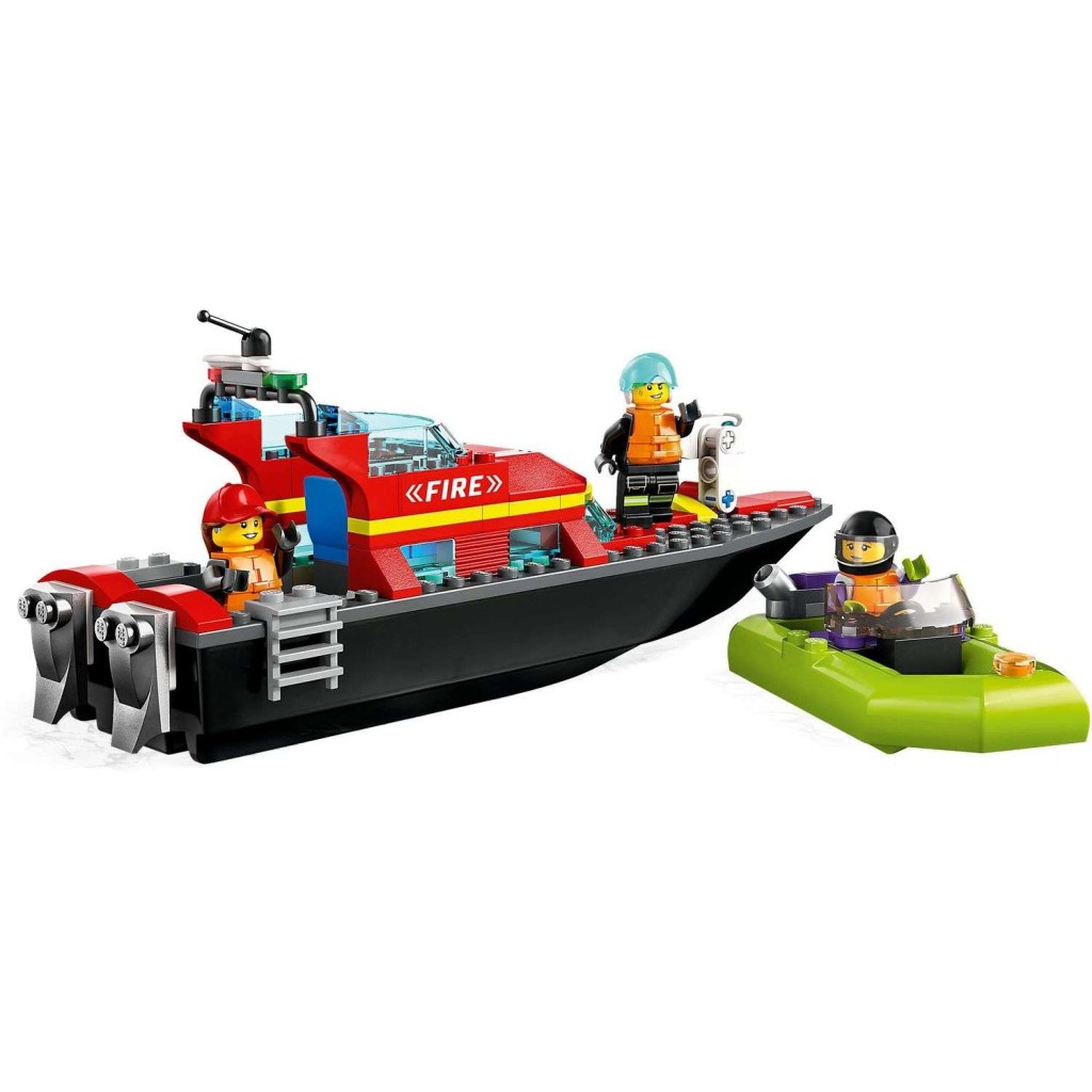 Игрушка  Конструктор LEGO City Лодка пожарной бригады 60373