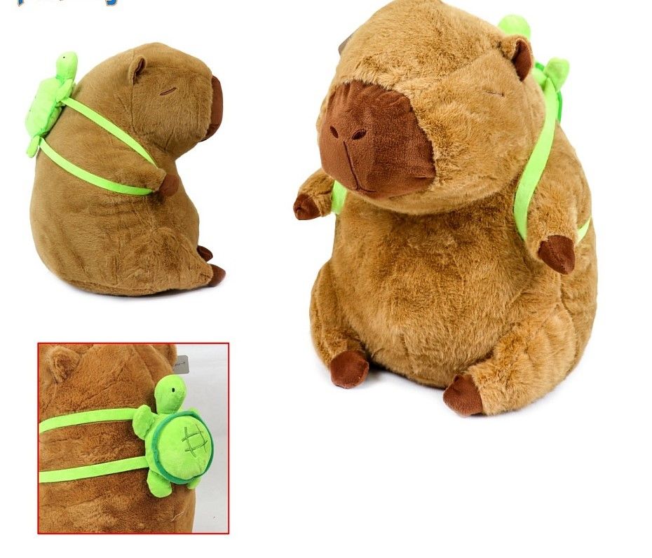 Брелок Капибара с черепашкой 