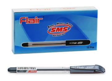 Ручка шариковая FLAIR "SMS", черная (12/1152) (F-834/черн.)