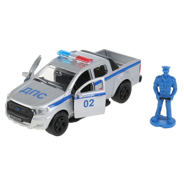 Машина металл FORD ranger, 12 см, дв., баг., инер.+фигур. 4,5см, в ассор. Технопарк в кор.2*24шт