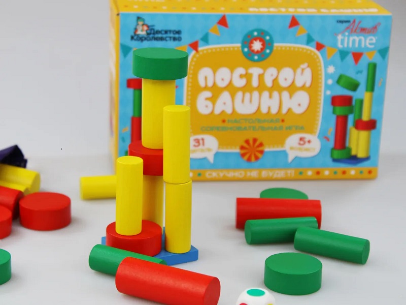 Игра настольная "Построй башню" (для большой компании) серия АКТИВ time