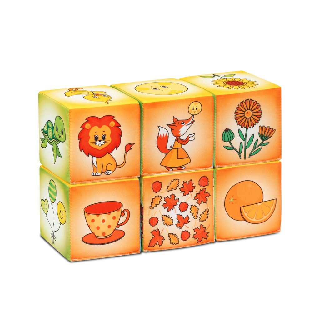Игрушка "Мякиши" кубики (Азбука цвета) №В 924