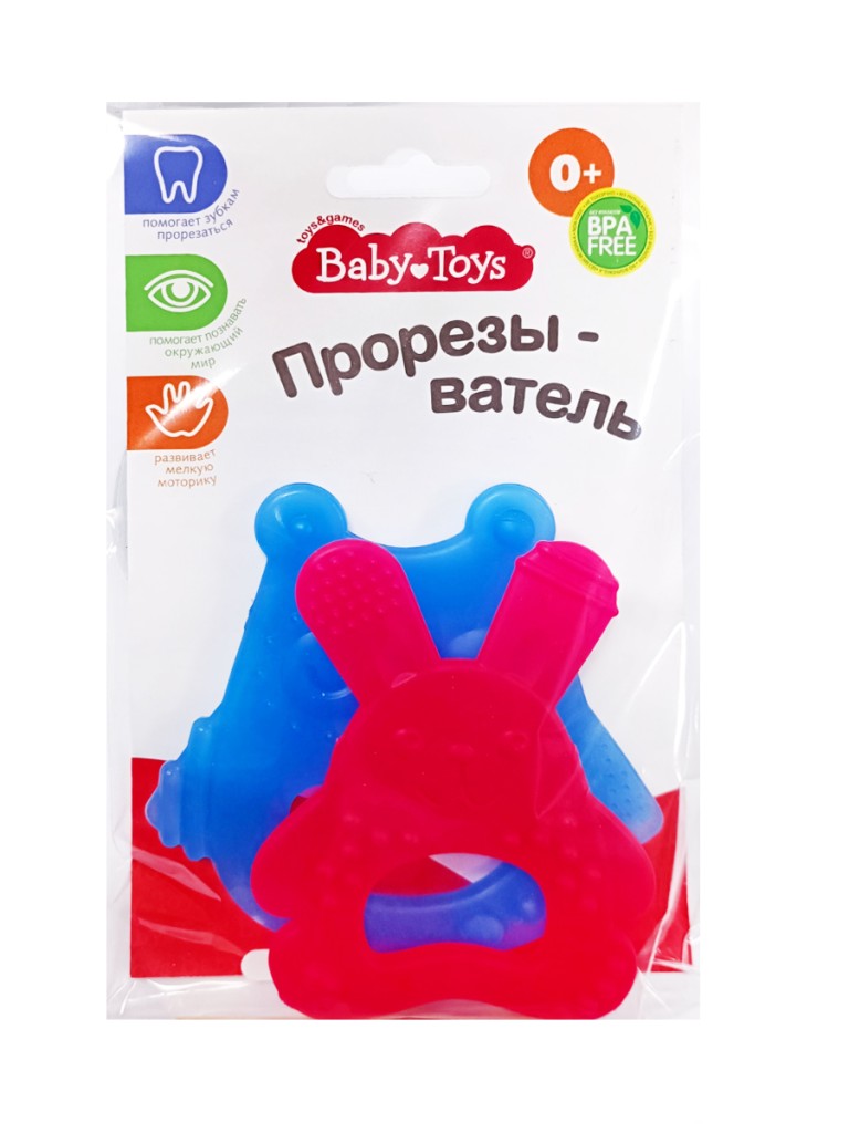 Прорезыватели комплект "Зайка и Сова" Baby Toys арт.02408