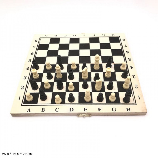 Игра настольная шахматы в пленке в кор.2*70шт