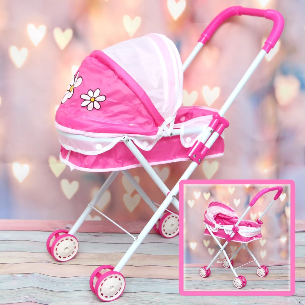 Коляска №022-30 для кукол/металл/пакет/55*26*49