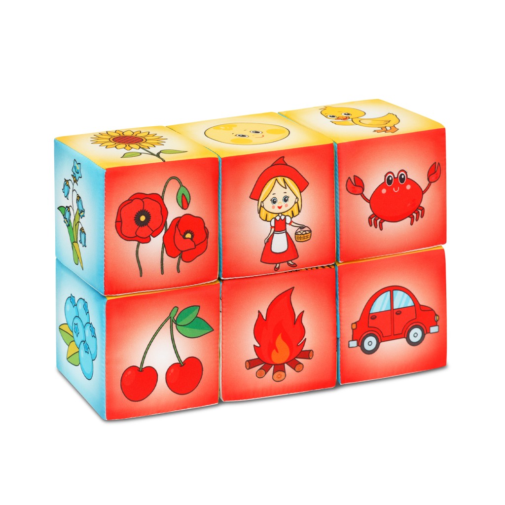 Игрушка "Мякиши" кубики (Азбука цвета) №В 924