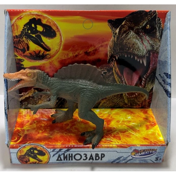 Игрушка пластизоль динозавр спинозавр 14*7*5 см, в кор. ИГРАЕМ ВМЕСТЕ в кор.2*90шт