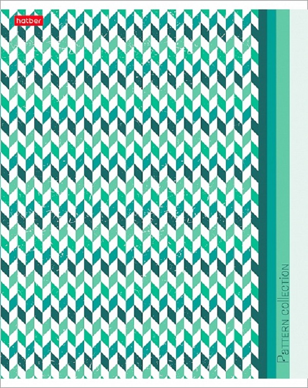 Тетрадь А5 48 л. линия ХАТБЕР "PATTERN COLLECTION", скоба, 5 диз. в блоке (1/10/100) (48Т5В2 Pattern