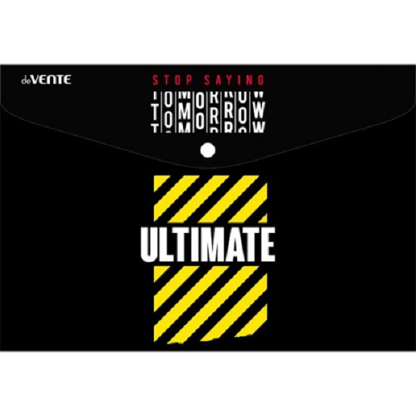 Папка-конверт на кнопке А4 deVENTE "Ultimate", А4 150 мкм, непрозрачная с рисунком (3079282)