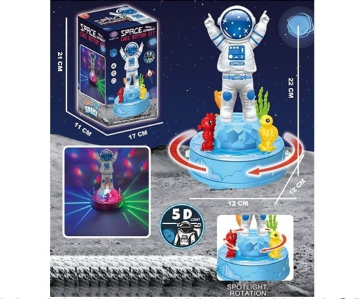 Робот "Космонавт" на бат., свет. и звук. эффекты, вращение, размер игрушки: 12*12*22 см,  в коробке