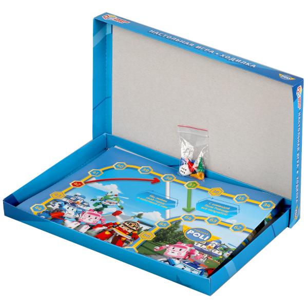 Робокар Поли. Настольная игра-ходилка. Умные игры в кор.20шт