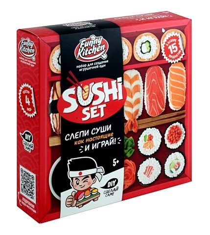 Слайм Slime Лаборатория Funny Kitchen Sushi set SS500-40213