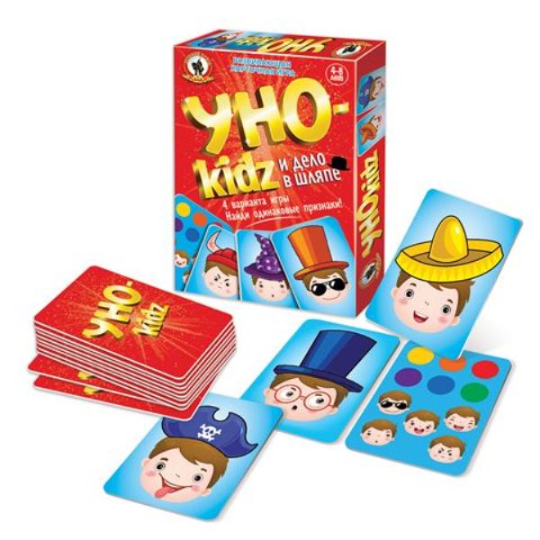 УНОkidz «Дело в шляпе» карточная игра, 54 карточки