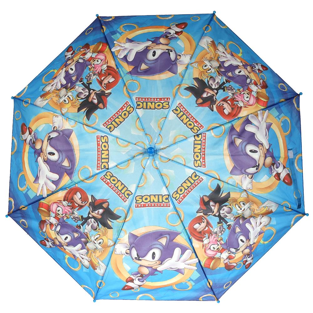 Зонт детский соник r-45см, ткань, полуавтомат ИГРАЕМ ВМЕСТЕ в кор.120шт