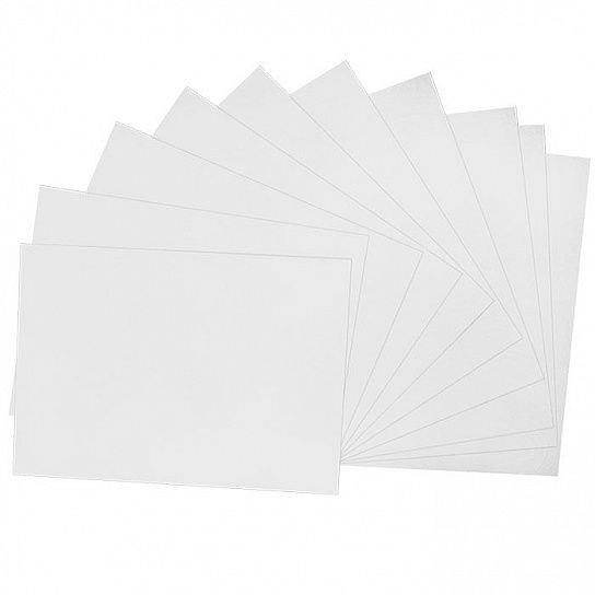 Картон белый А4 КАЛЯКА-МАЛЯКА, 10 л. 200 г/м2 в картонной папке (КБМКМ10) (206313)