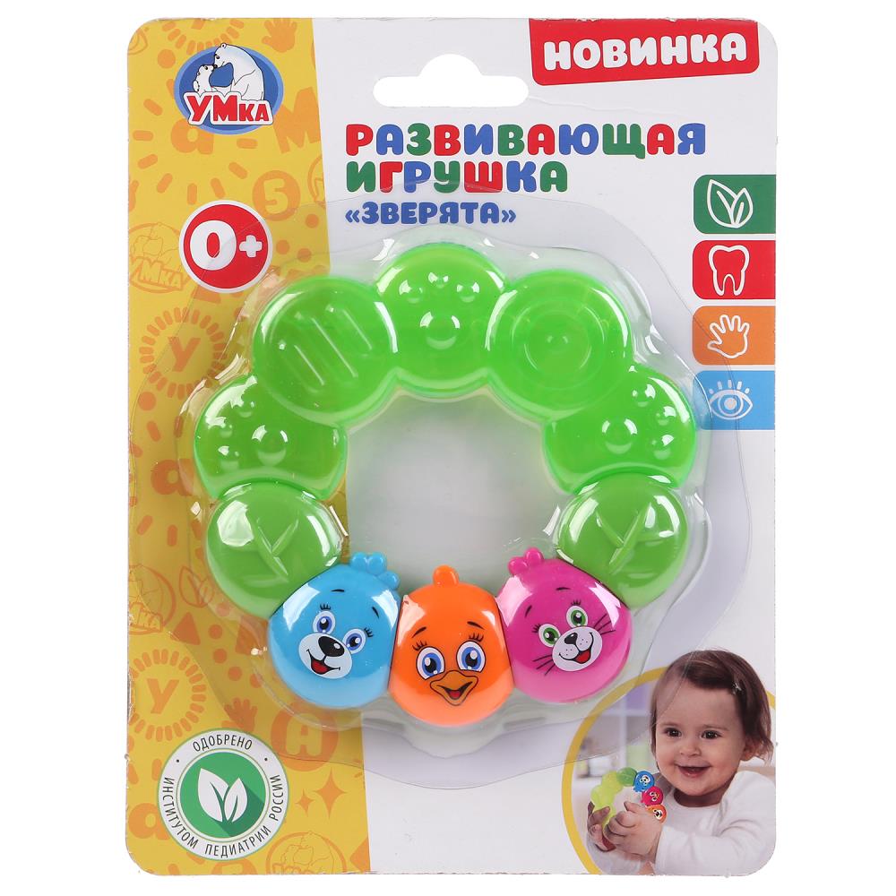 Развивающая игрушка зверята на карт. Умка 
