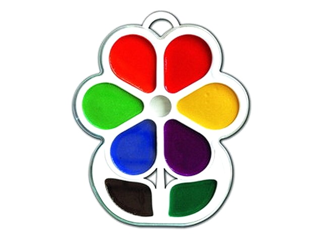 Краски  8 цветов акварель медовая Цветочек Луч 18С 1183-08\55