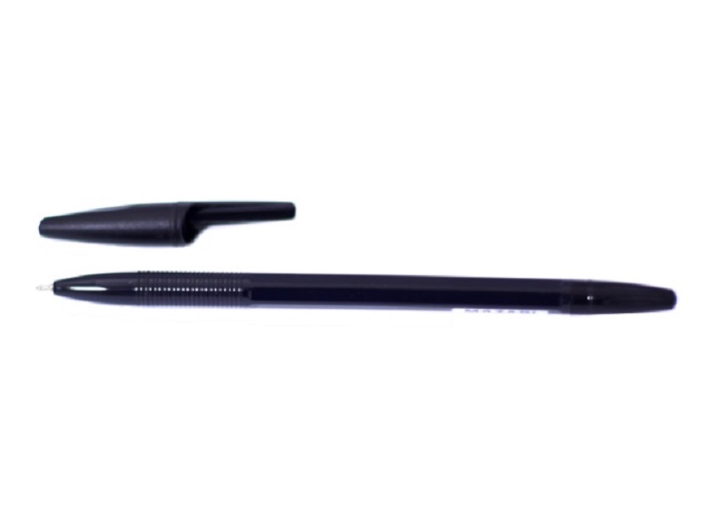 Ручка масляная Mazari Ultra черная 1мм M-5711-71\50\1200