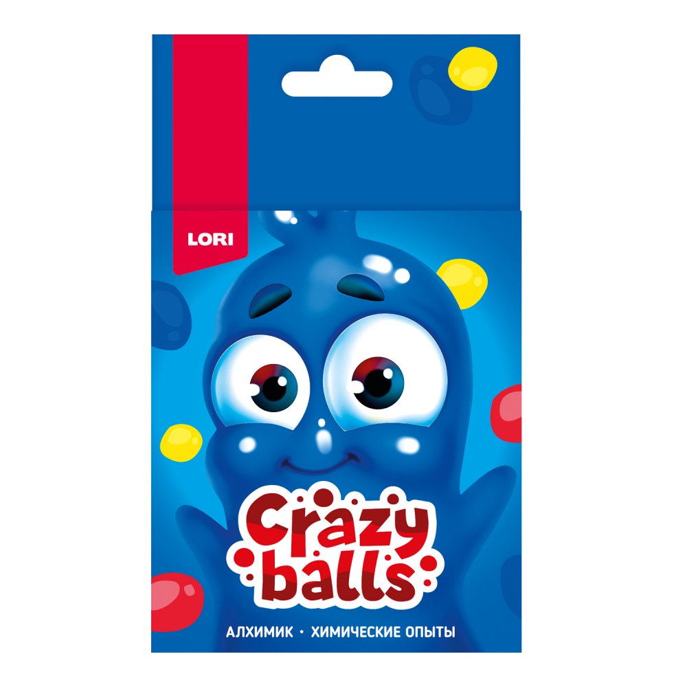 Оп-101 Химические опыты.Crazy Balls "Жёлтый, синий и красный шарики"