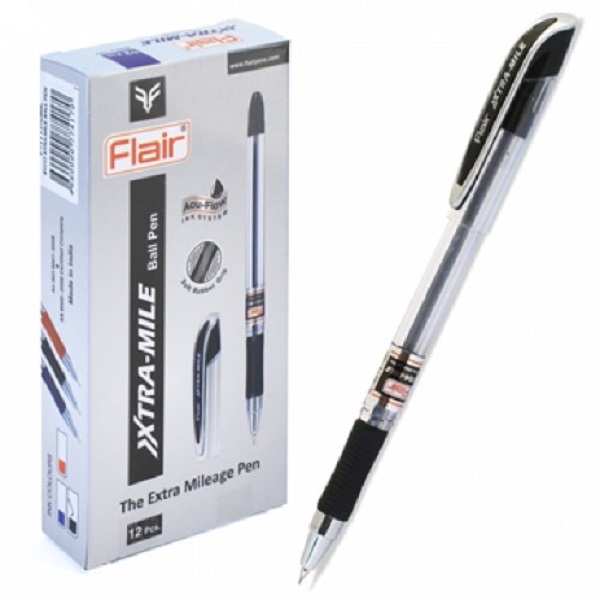 Ручка шариковая FLAIR "Xtra-mile", черная (12/1152) (F-1117/черн.)