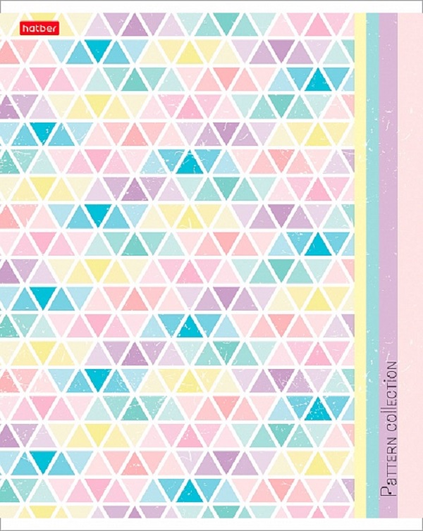 Тетрадь А5 48 л. линия ХАТБЕР "PATTERN COLLECTION", скоба, 5 диз. в блоке (1/10/100) (48Т5В2 Pattern