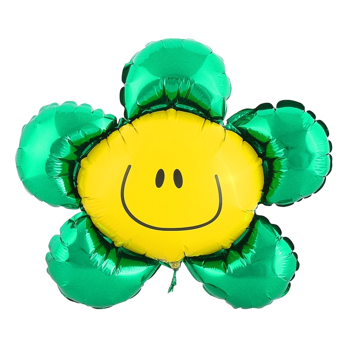 Шар (41''/104 см) Фигура, Солнечная улыбка, Зеленый, 1 шт.
