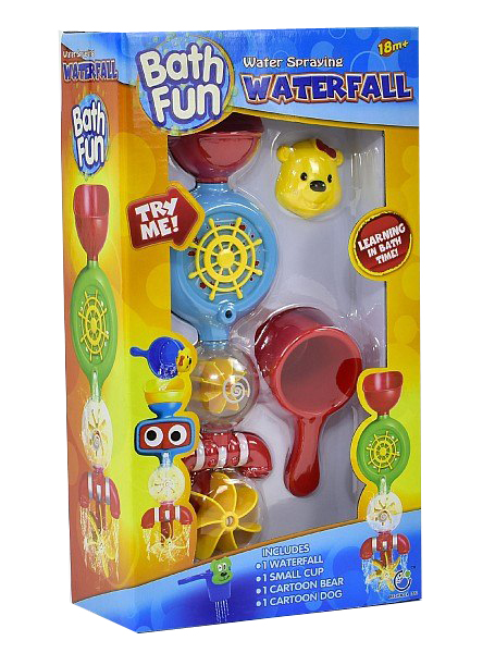 Игрушка для ванной Водопад синий, зеленый mix. 9907