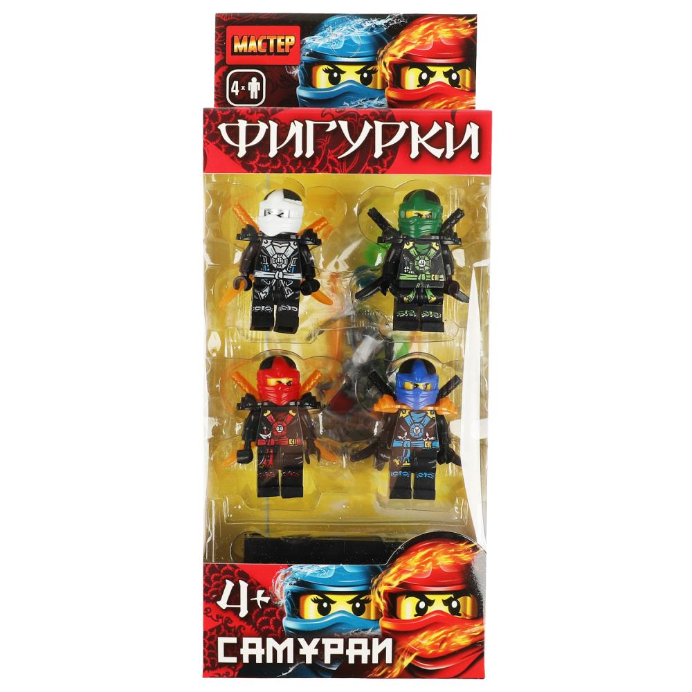 Конструктор фигурки самураи-4 шт. МАСТЕР в кор.2*120шт