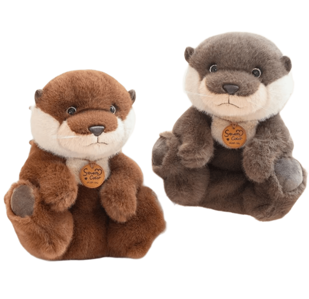 Выдра сидит